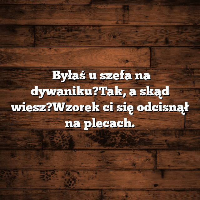 Dywanik U Szefa
