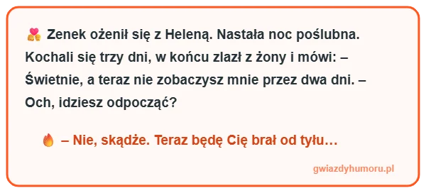 Grafika do Dowcipu zenek helena noc poslubna