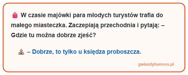 Grafika do dowcipu Majówka U Księdza Proboszcza